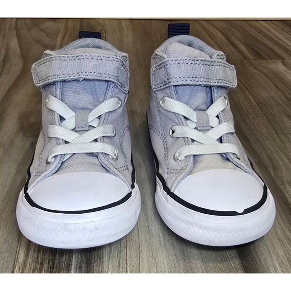 Converse Grey Canvas High Tops, Size 10 - Picture 4 of 11